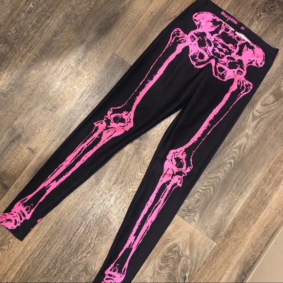 Blackmilk Pants - Blackmilk Pink Bones